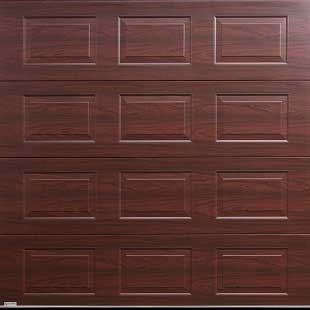 Gliderol Oxford Sectional Door - Rosewood Laminated