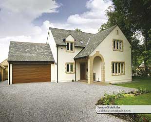 Golden Oak Seceuroglide Insulated Roller Garage Door