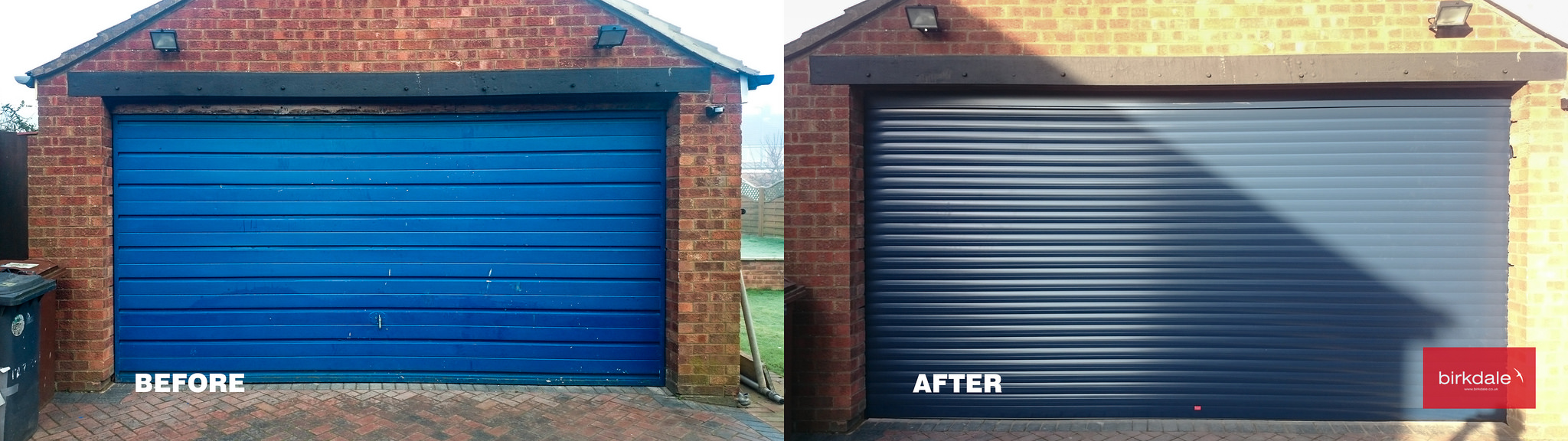 Birkdale Insulated Roller Garage Doors - Anthracite paint finish