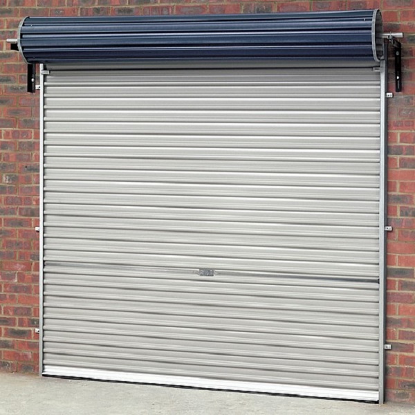 internal view of the Gliderol garage roller shutter showing the face fixed design and space required to complete the installation