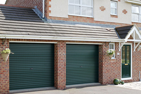 Juniper Green Roller Garage Doors By Gliderol.