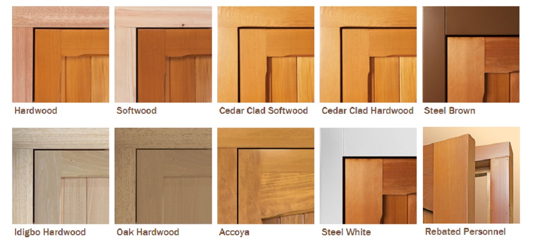 Woodrite wooden garage door frame options
