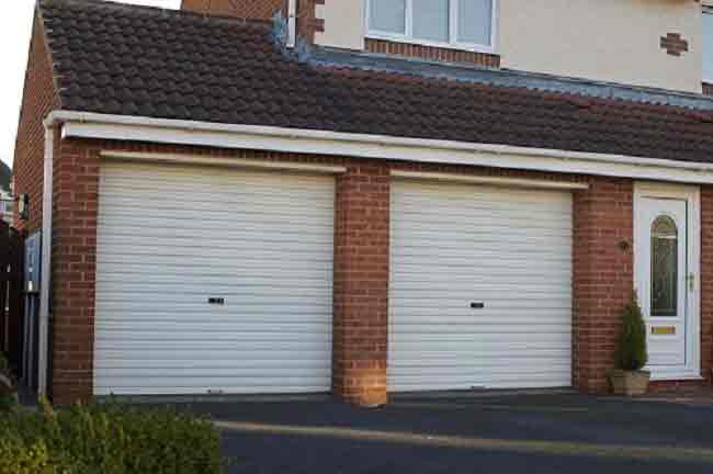 White Gliderol Garage Roller Doors